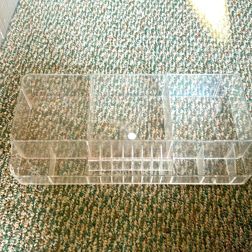 FREE! Lucite make up/jewelry organizer Free with any purchase of $15 or more.